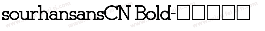 sourhansansCN Bold字体转换